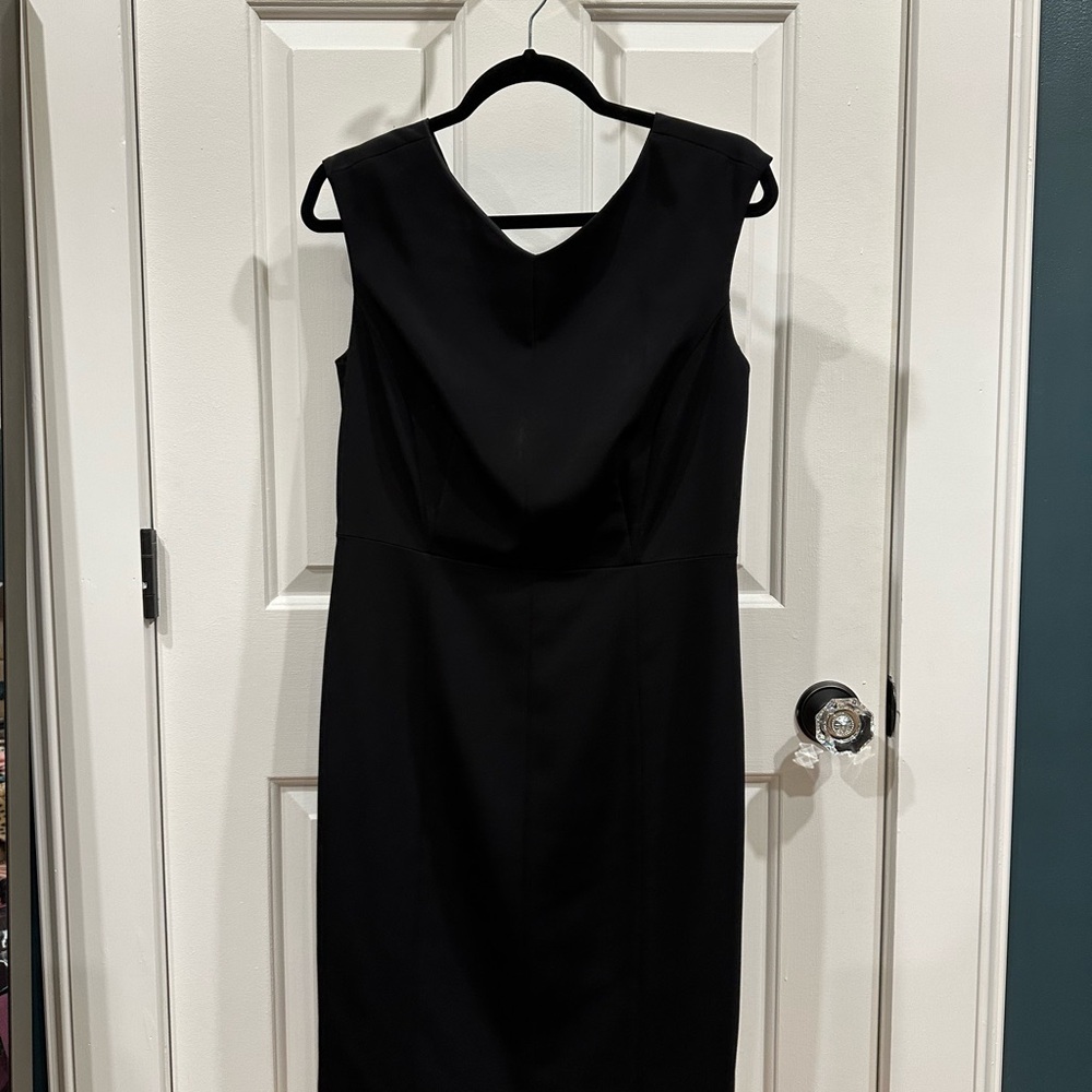 Ann Taylor Classic Black Midi Dress
